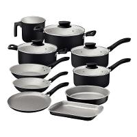 Jogo De Panelas 10 Peças Linz Cores Antiaderente Tramontina Preto - 1