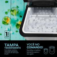 Máquina De Gelo Prata 15kg Ice Compact Emg02s 220v - Eos 220v - 3