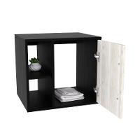 Conjunto Balcão C-cuba L38 E Espelheira Soft 500 Preto ônix C-nogal Preto Onix C-snow - 3