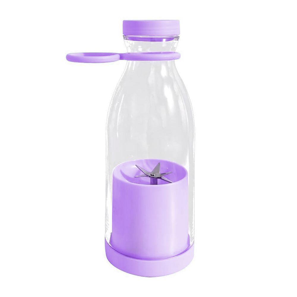 Mini Liquidificador Portatil Garrafa Shake Suco Juice Cup Usb Lilás - 1