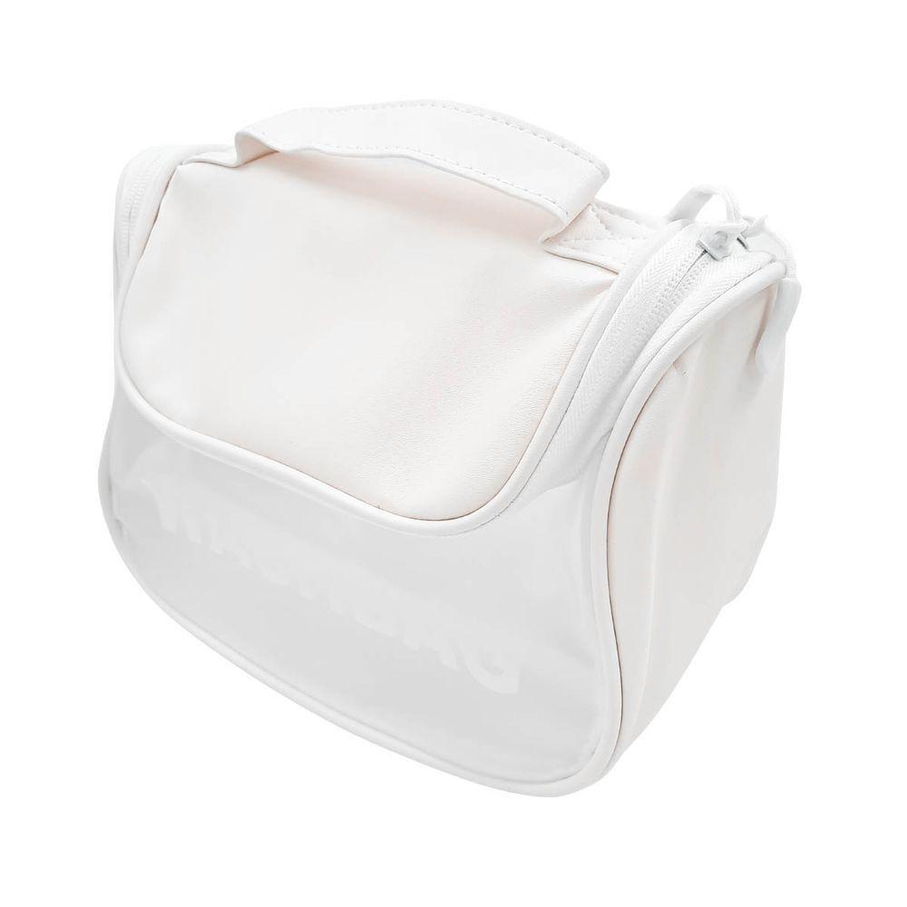 Necessaire Feminina Viagem Gancho Mala Organizadora Pendurar Branco - 1