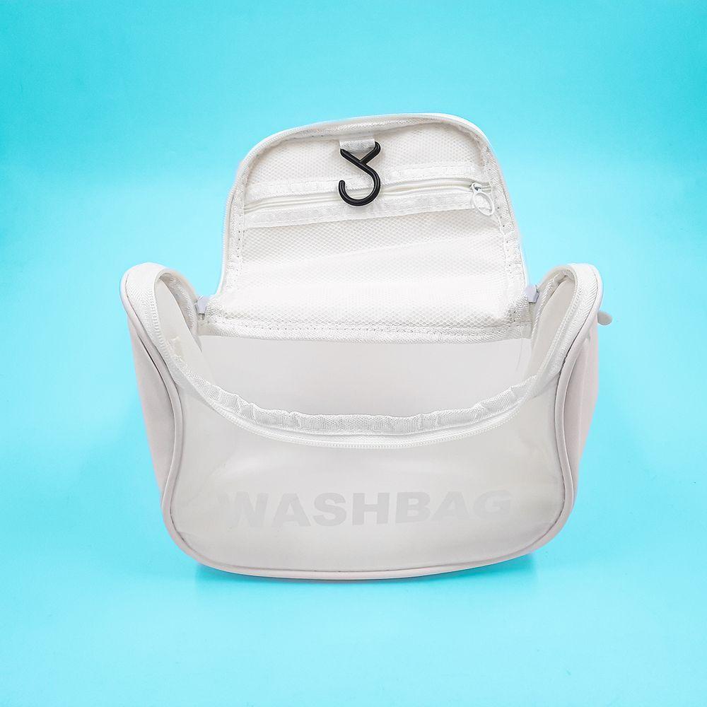 Necessaire Feminina Viagem Gancho Mala Organizadora Pendurar Branco - 3