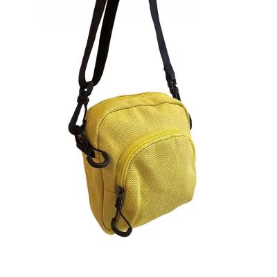 Shoulder Bag Bolsa Transversal Pano Lisa Pochete Necessaire Amarelo