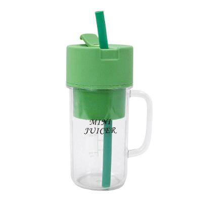 Mini Liquidificador Portatil Shake Suco Juice Cup Caneca Cabo Usb Verde