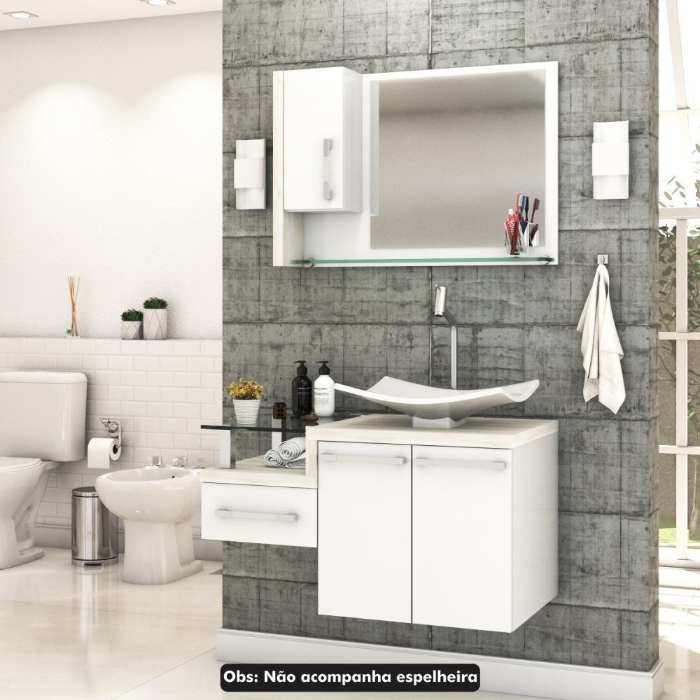 Conjunto Balcão C-cuba F44 Legno 830 Branco Chess C-preto ônix Branco Chess C-snow - 2