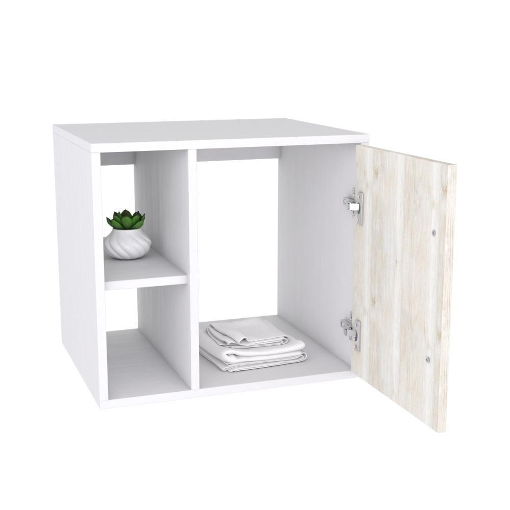 Conjunto Balcão C-cuba R30 E Espelheira Soft 500 Branco Chess C-preto ônix Branco Chess C-snow - 3