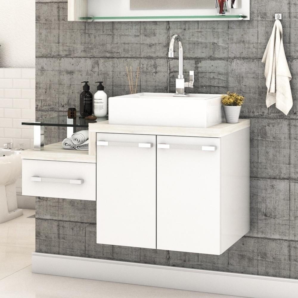 Conjunto Balcão C-cuba Q39 Legno 830 Branco Chess C-preto ônix Branco Chess C-snow - 1