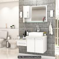 Conjunto Balcão C-cuba Q39 Legno 830 Branco Chess C-preto ônix Branco Chess C-snow - 2