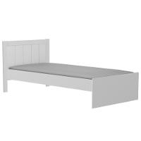 Cama Infantil Solteiro Manu Branco Brilho Com Colchão Light D33 - Móveis Peroba - 1