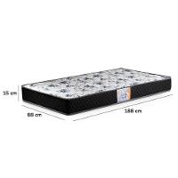 Cama Infantil Solteiro Manu Branco Brilho Com Colchão Supreme D33 - Móveis Peroba - 4