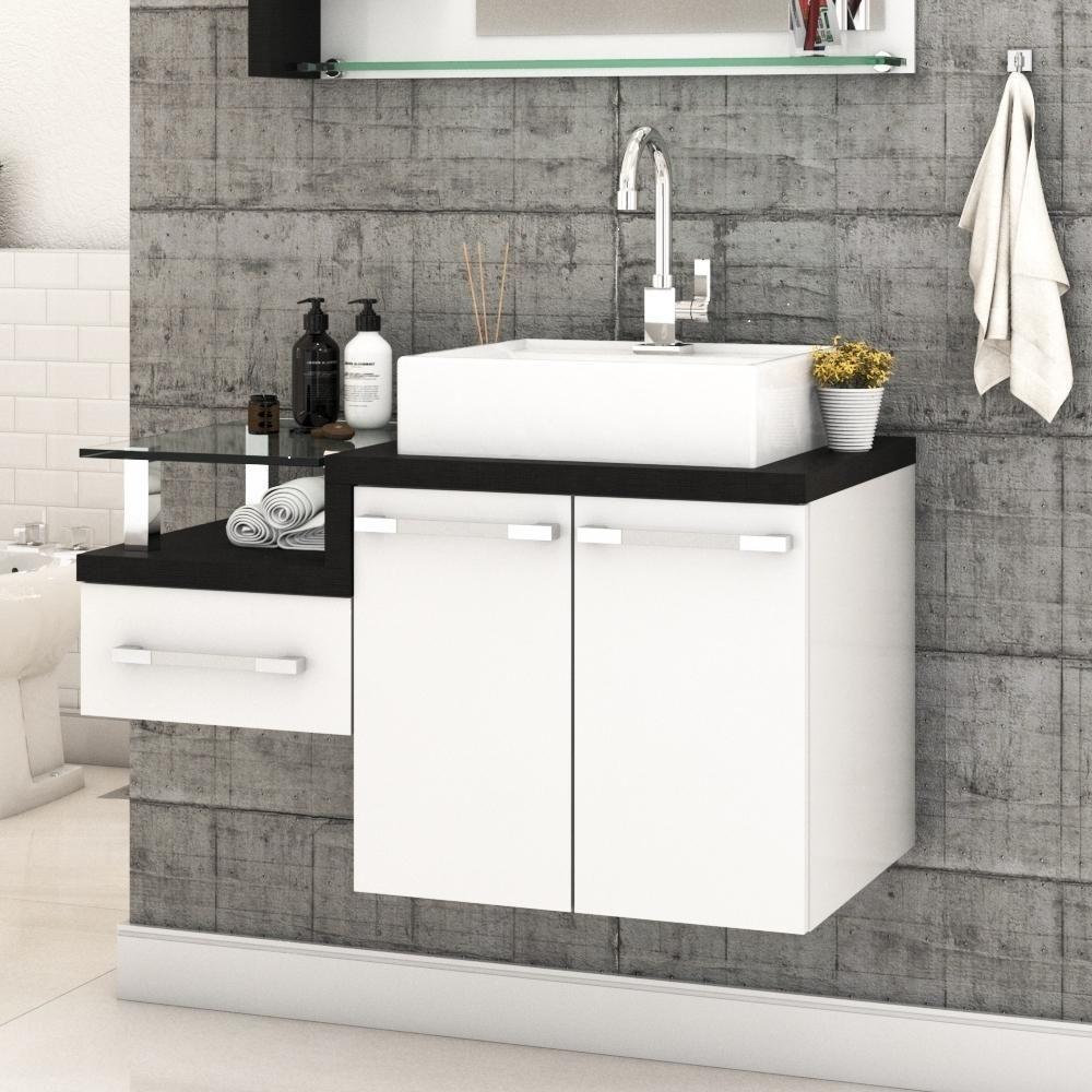 Conjunto Balcão C-cuba Q39 Legno 830 Branco Chess C-nogal Branco Chess C-preto ônix - 1