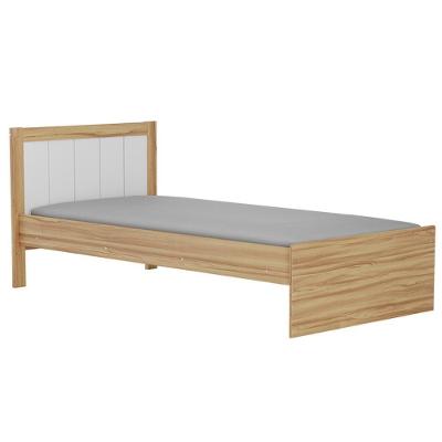 Cama Infantil Solteiro Manu Branco Brilho/amêndoa Com Colchão Light D33 - Móveis Peroba