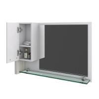 Conjunto Balcão C-cuba Q39 E Espelheira Legno 830 Branco Chess C-preto ônix Branco Chess C-snow