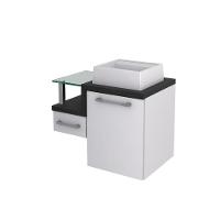 Conjunto Balcão C-cuba Q32 Legno 630 Branco Chess C-nogal Branco Chess C-preto ônix - 3