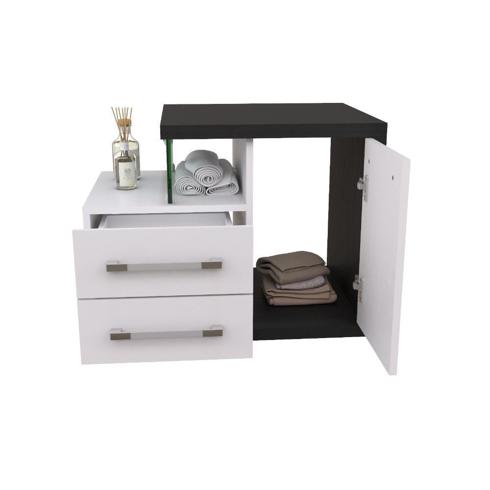 Conjunto Balcão C-cuba L38 Legno 650 Branco Chess C-nogal Branco Chess C-preto ônix - 5