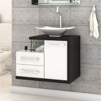 Conjunto Balcão C-cuba L38 Legno 650 Branco Chess C-nogal Branco Chess C-preto ônix - 1