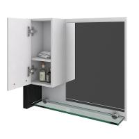 Conjunto Balcão C-cuba Q32 E Espelheira Legno 630 Branco Chess C-nogal Branco Chess C-preto ônix