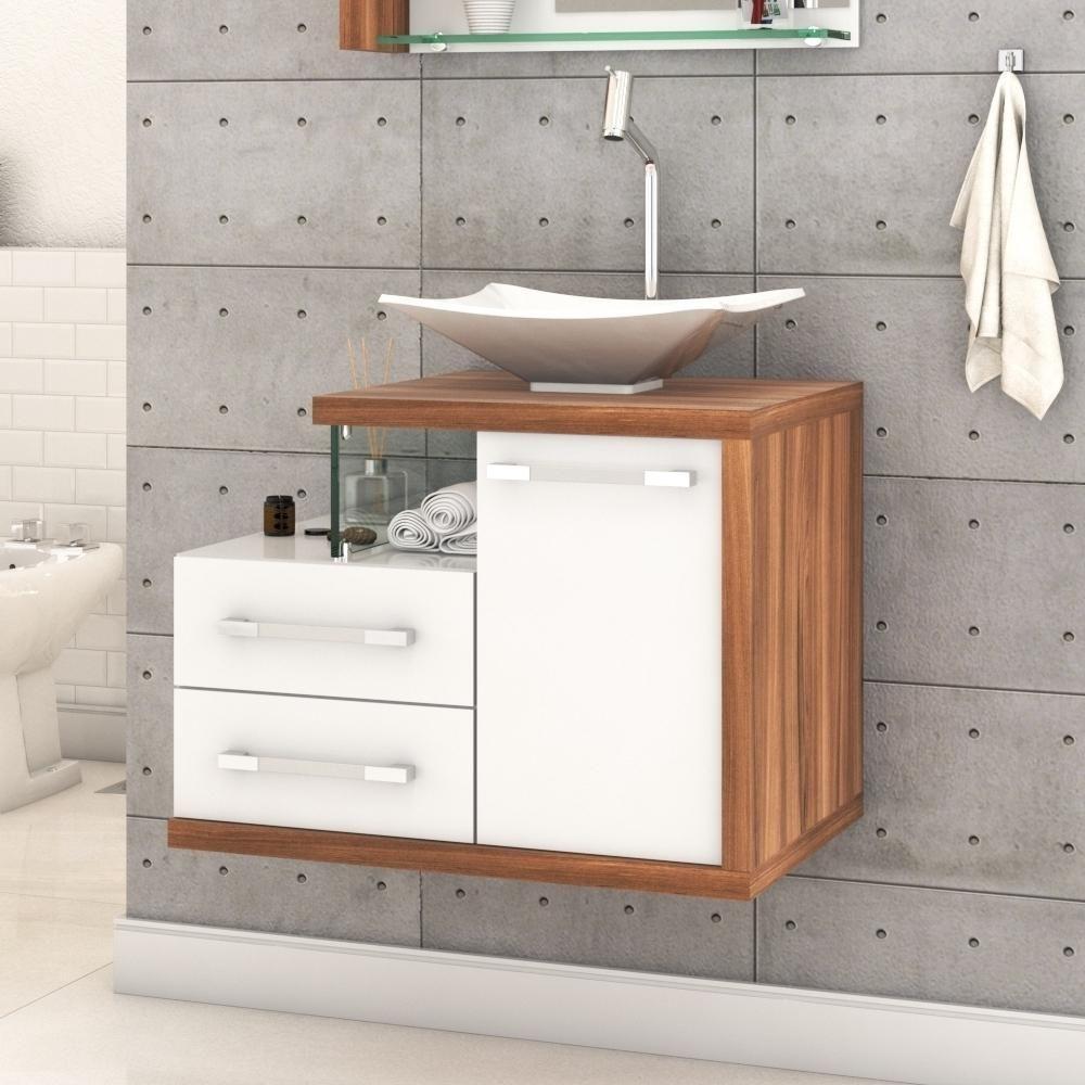 Conjunto Balcão C-cuba L38 Legno 650 Branco Chess C-carvalho Dark Branco Chess C-nogal - 1