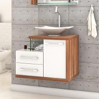 Conjunto Balcão C-cuba L38 Legno 650 Branco Chess C-carvalho Dark Branco Chess C-nogal - 1