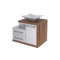 Conjunto Balcão C-cuba L38 Legno 650 Branco Chess C-carvalho Dark Branco Chess C-nogal - 3