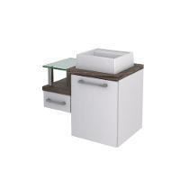 Conjunto Balcão C-cuba Q32 Legno 630 Branco Chess C-carvalho Branco Chess C-carvalho Dark - 3