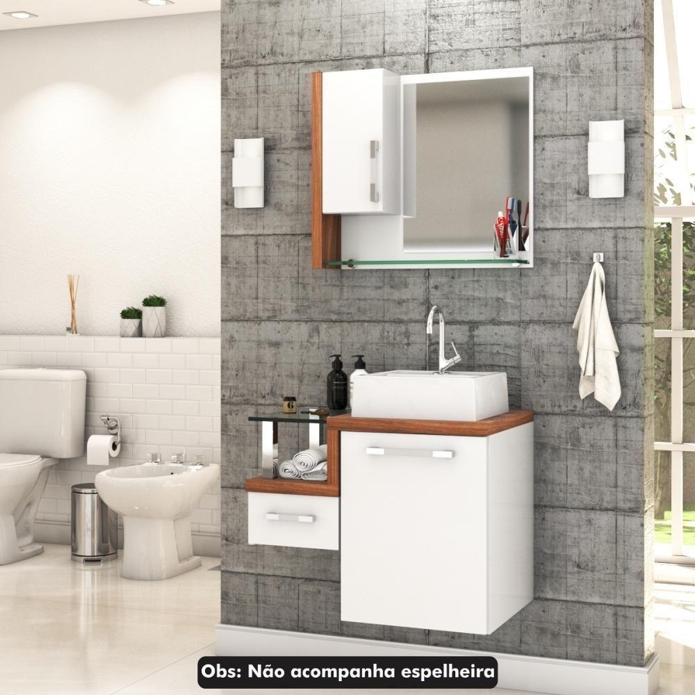 Conjunto Balcão C-cuba Q32 Legno 630 Branco Chess C-carvalho Dark Branco Chess C-nogal - 2