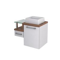 Conjunto Balcão C-cuba Q32 Legno 630 Branco Chess C-carvalho Dark Branco Chess C-nogal - 3