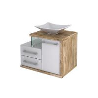 Conjunto Balcão C-cuba L38 Legno 650 Branco Chess C-branco Chess Branco Chess C-carvalho - 3