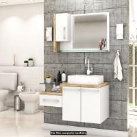 Conjunto Balcão C-cuba Aria 41 Legno 830 Branco Chess C-branco Chess Branco Chess C-carvalho - 2