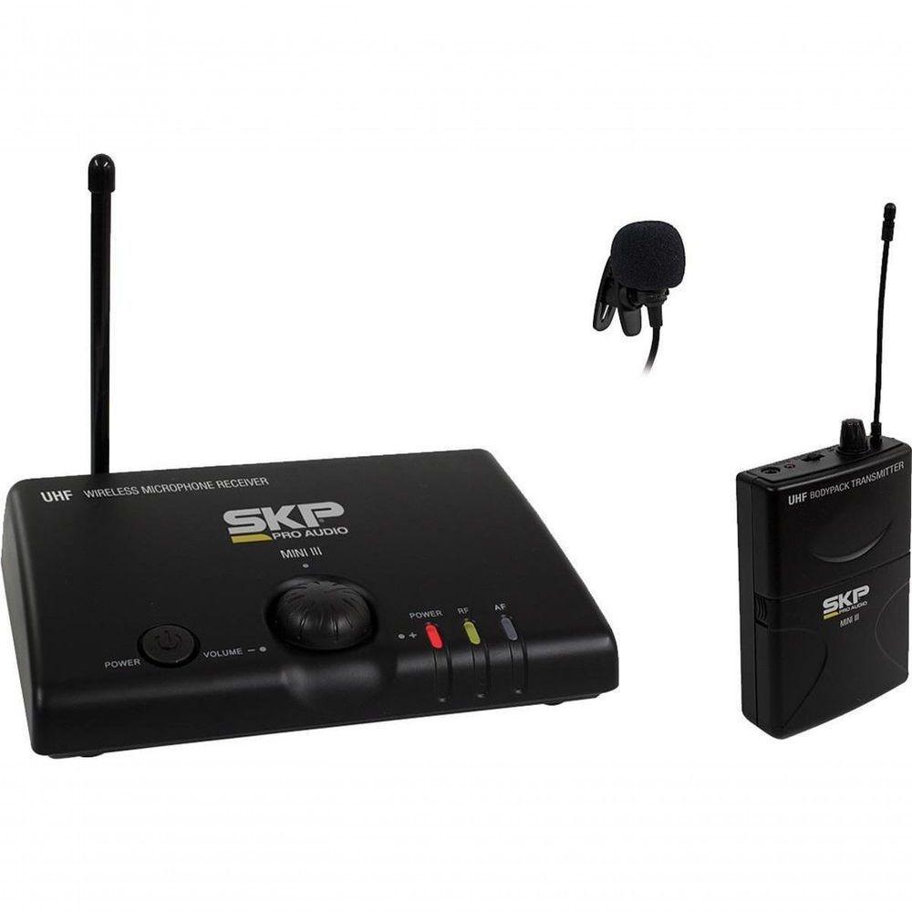 Microfone Sem Fio Uhf De Lapela Mini-iii, Distância... - 1