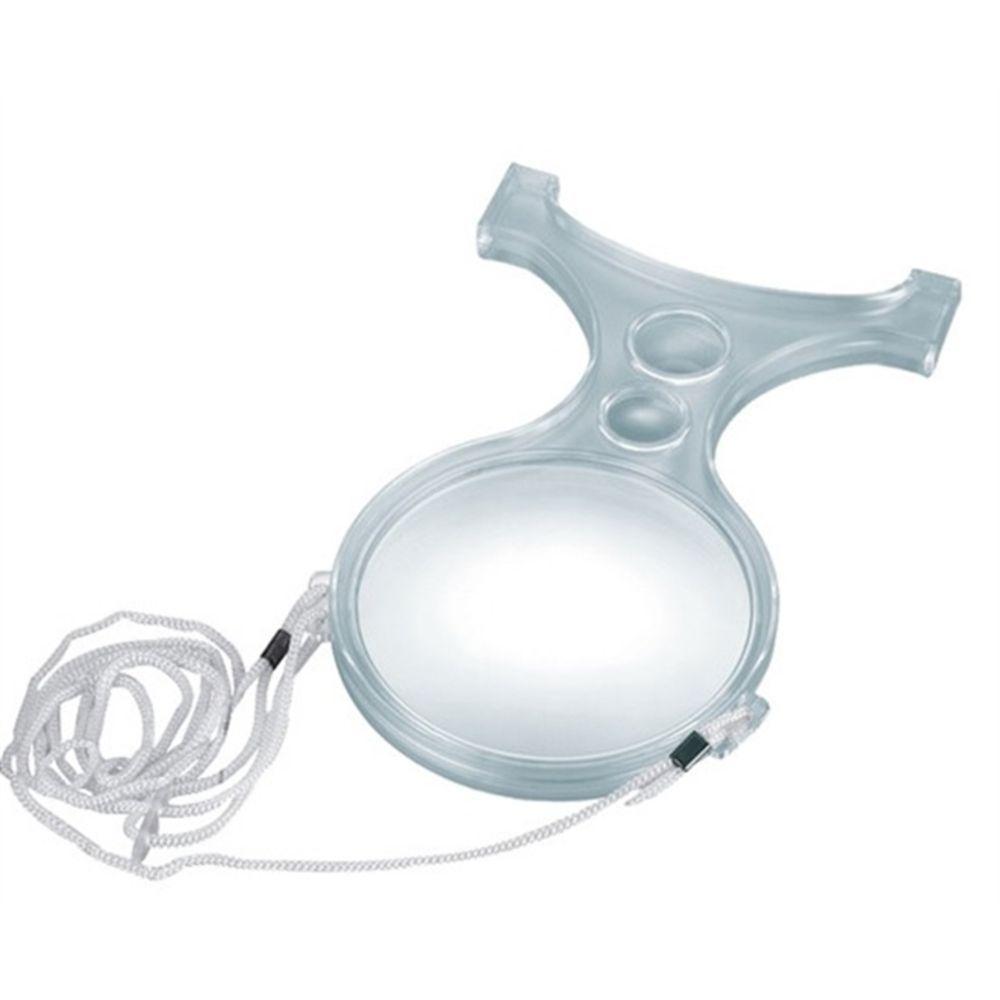 Lupa Pescoco Maos Livres Aumento 2x 5x E 8x Trifocal Mesa Bancada Lente Aumento Portátil Multiuso - 1