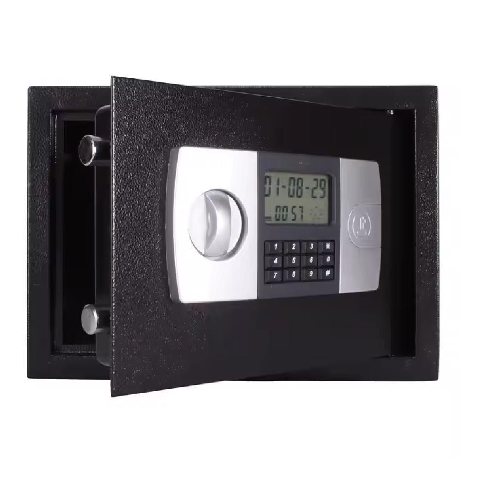 Cofre Eletronico Senha Chave Porta Documentos Display Lcd Bandeja Chumbadores Com Suporte De Parede - 3