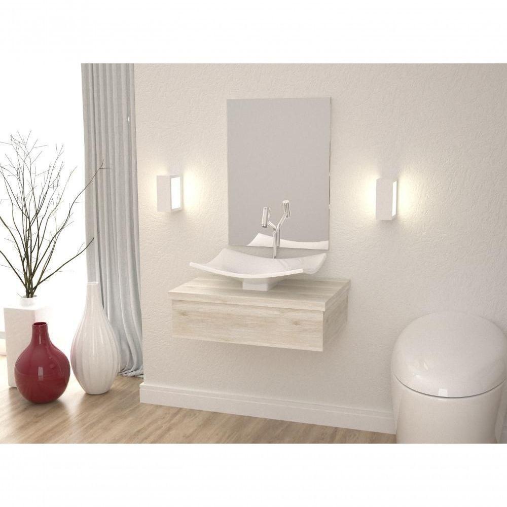 Conjunto Bancada C-cuba F44 E Espelheira Metrópole 601 Preto ônix Snow - 1