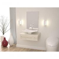 Conjunto Bancada C-cuba F44 E Espelheira Metrópole 601 Preto ônix Snow - 1