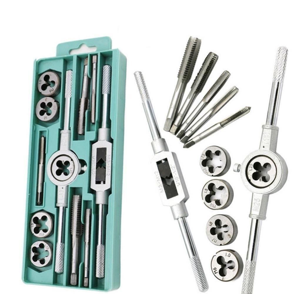 Jogo Tarracha Cossinete Macho Femea Kit 12 Peças Pente Abre Rosca Aco Madeira Aluminio Profissional - 2