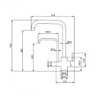 Torneira Monocomando Cozinha Mesa 2263 I82 Saida água Filtrada - 3