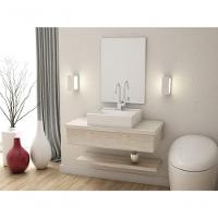 Conjunto Bancada C-cuba Q39 E Prateleira Metrópole 805 Preto ônix Snow - 1