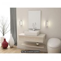 Conjunto Bancada C-cuba Q39 E Prateleira Metrópole 805 Preto ônix Snow - 2