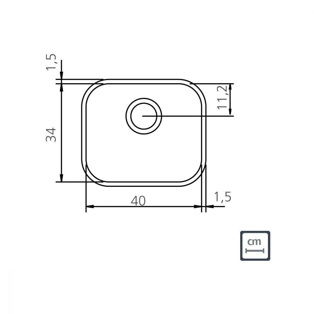 Cuba N.0 Tramontina Lavínia 40 Bl Prime em Aço Inox Brilho - 4
