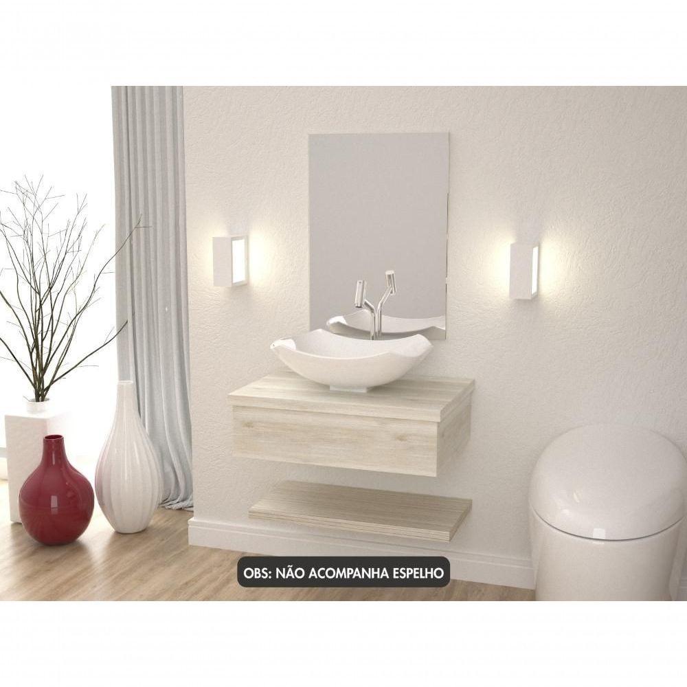 Conjunto Bancada C-cuba L42 E Prateleira Metrópole 605 Preto ônix Snow - 2