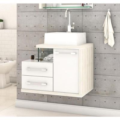 Gabinete Armario P-banheiro (balcao C-cuba Q355) Legno 650 Branco Chess C-snow