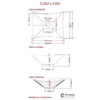 Conjunto Bancada C-cuba L38 E Espelheira Metrópole 601 Nogal Preto ônix - 5