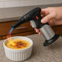 Macarico Portatil Recarregavel Mini Ultra Chama Acendedor Automatico Culinario Gourmet Regulavel Multiuso Solda Cozinha - 6