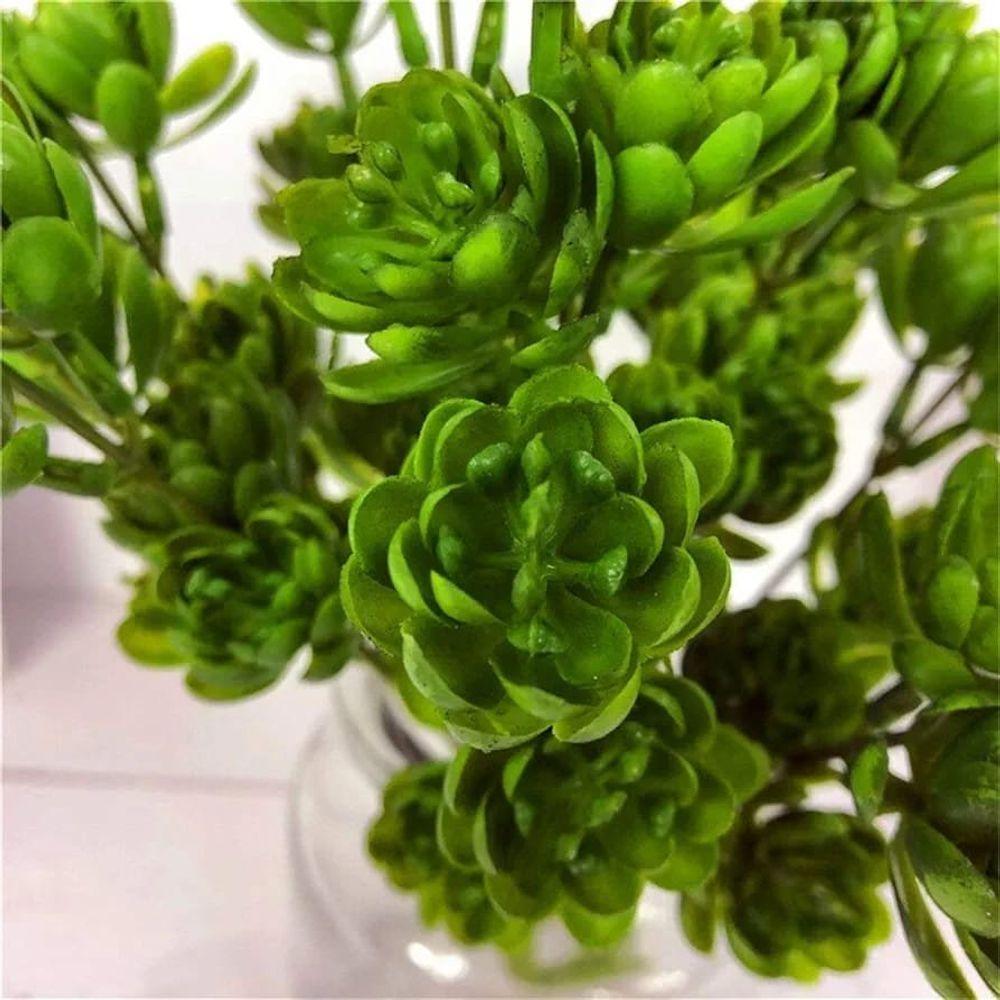 Kit 12 Planta Artificial Broto Suculenta Arranjo Flor 30cm - 3