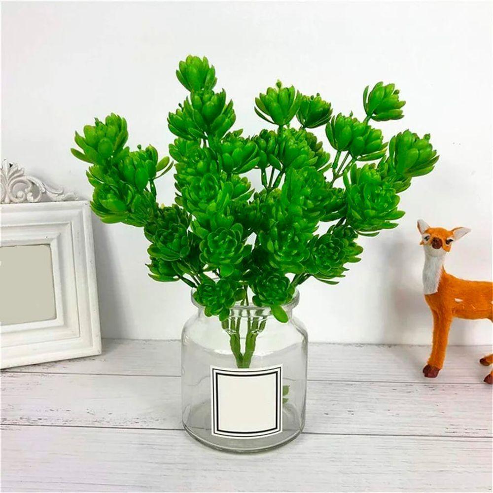 Kit 12 Planta Artificial Broto Suculenta Arranjo Flor 30cm - 6