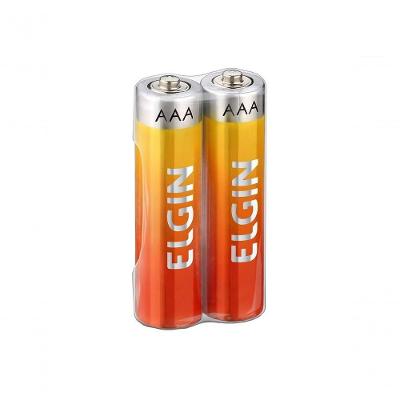 Pilha Zinco-carvao Elgin Aaa 1.5v Shirink Com 2 Unidades