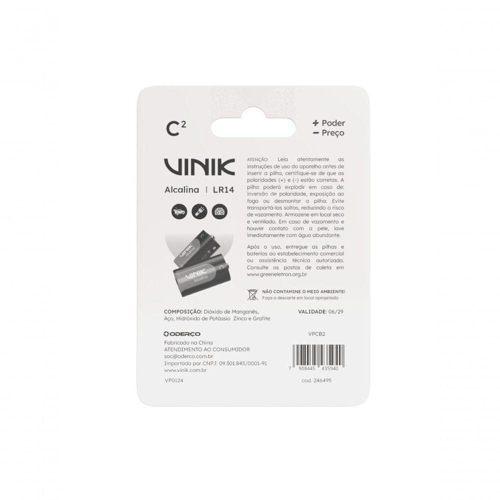 Pilha Alcalina C Lr14 C/2 Vpcb2 - 6