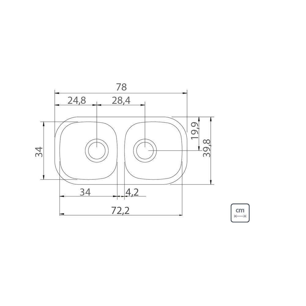 Cuba De Embutir Tramontina Isis 2C 34 Bl Perfecta Polido 78X - 2
