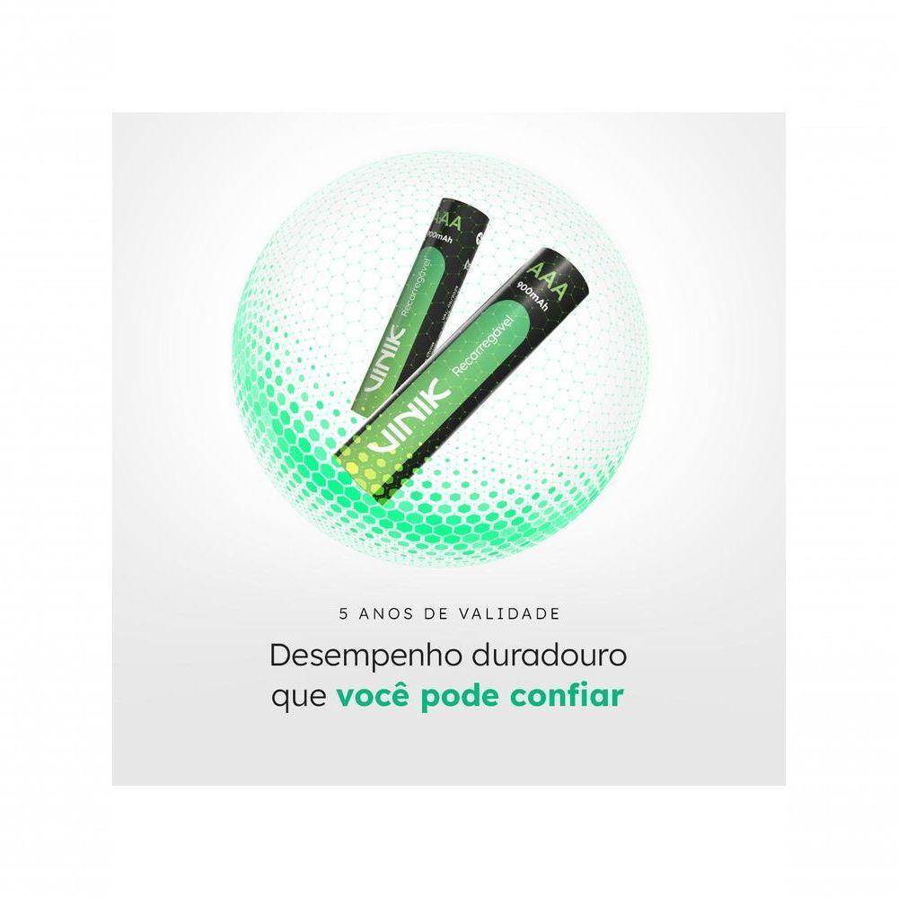Pilha Recarregável Aaa C/4 - 900mah 1.2v - Vp3ab4r - 5