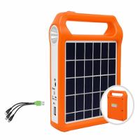 Kit Lanterna Led Solar Recarregavel Power Bank Lampada Emergencia Extra Usb Luz Portatil 500ma 5v 1a Farol Camping - 5